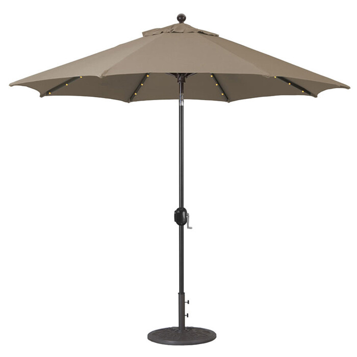 Alimunim Market Umbrella LED
