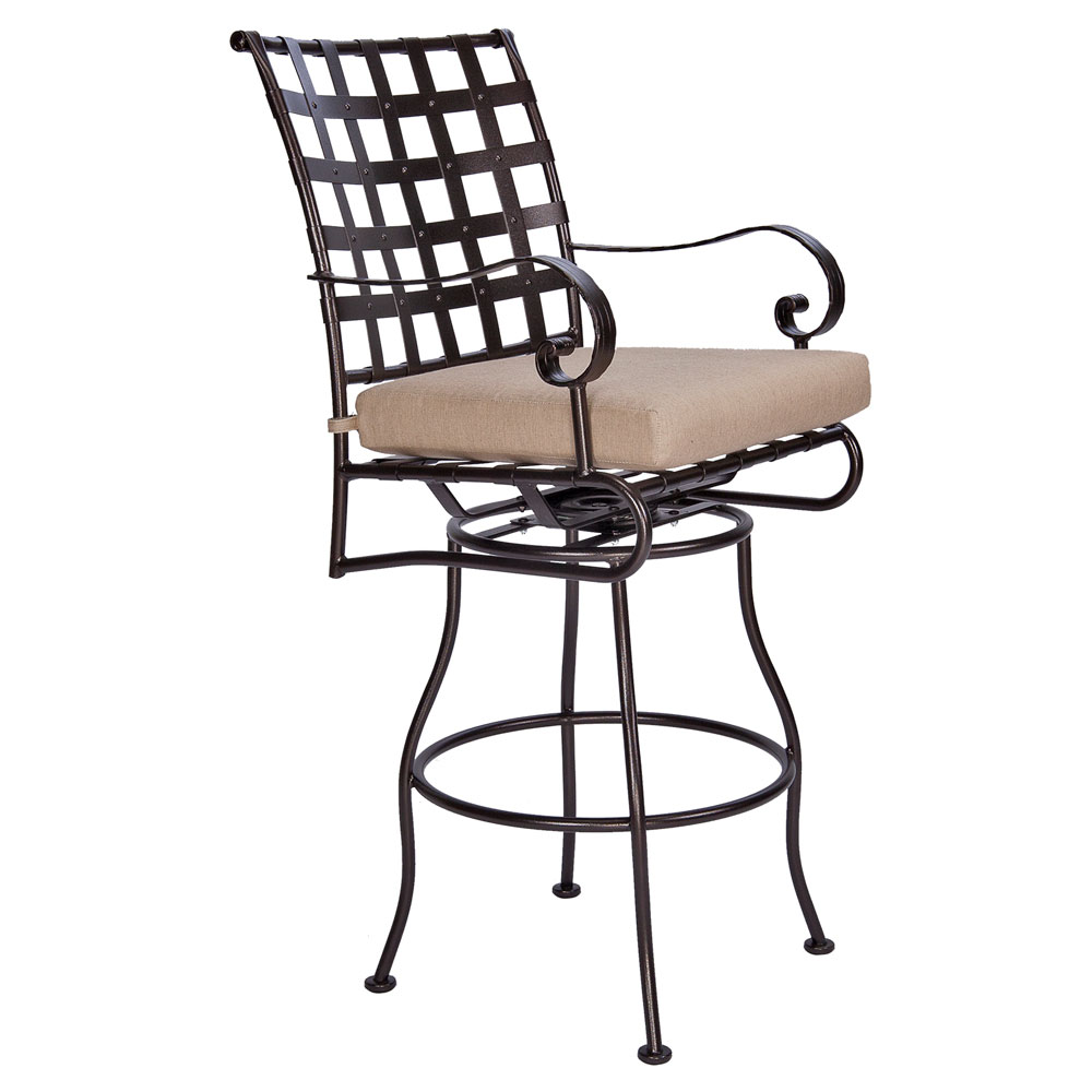 Wrought iron bar online stools outdoor