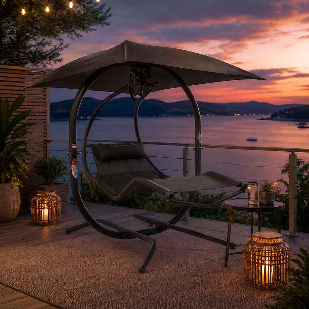 Sunset Swings 421L 2 Person Patio Pendulum Swing | California