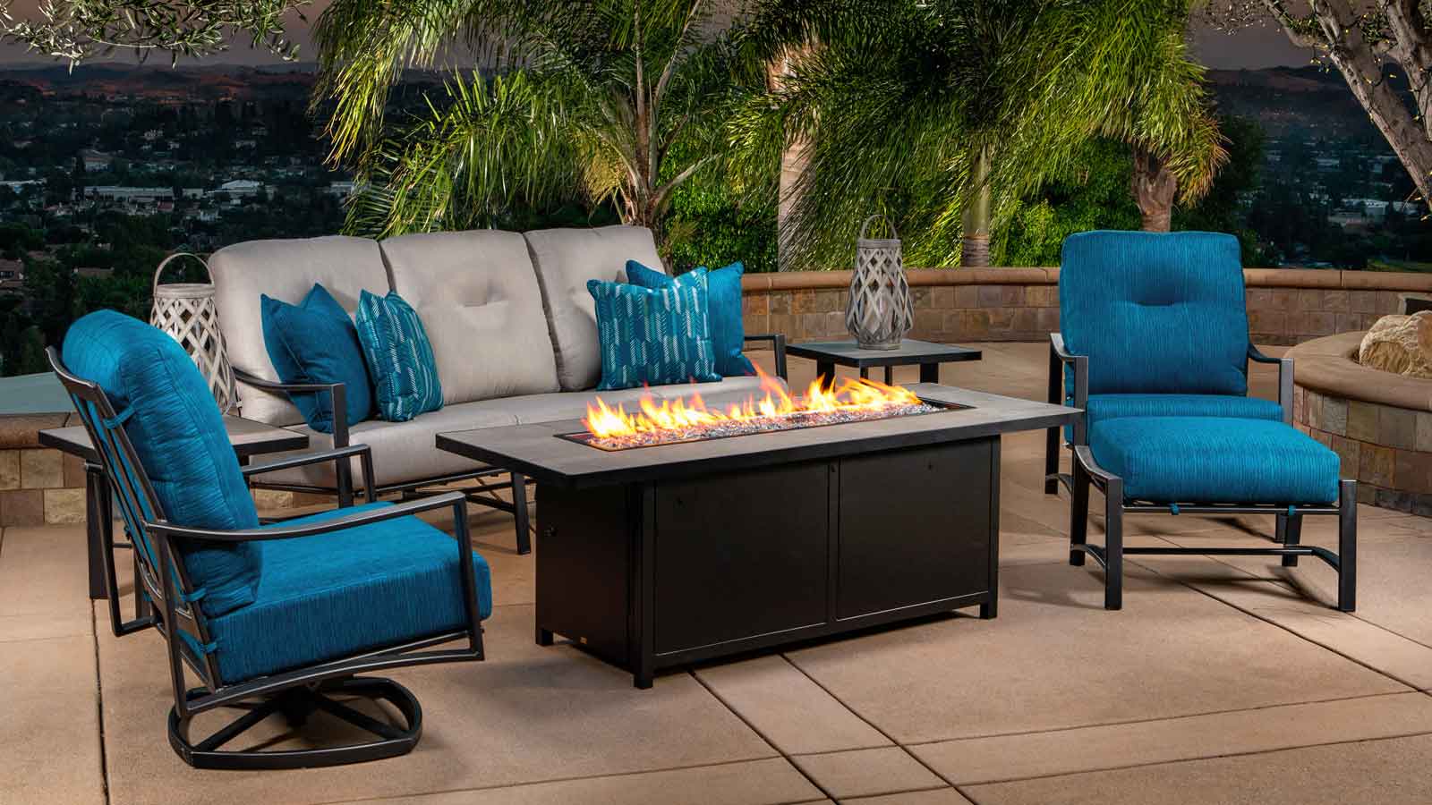 Avana Deep Seating & Capri Firepit by OWLee