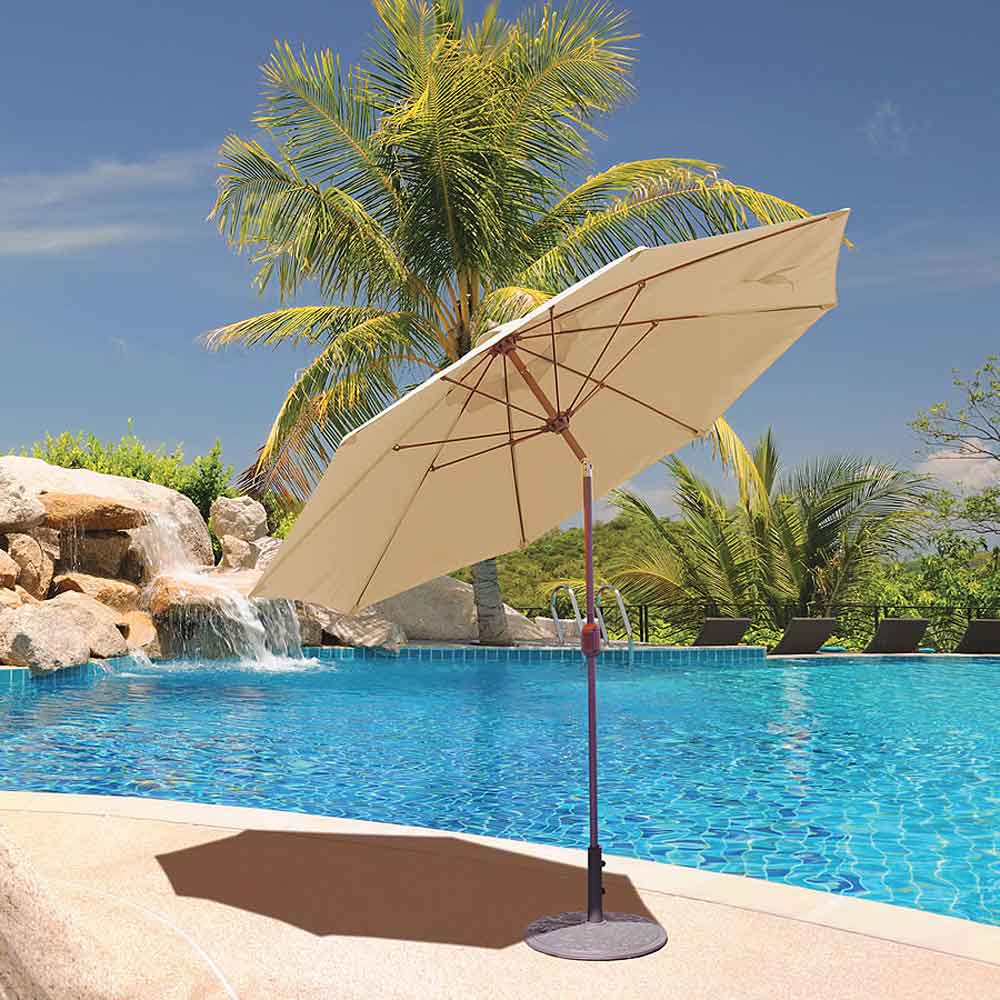 9ft. Aluminum Manual Tilt Market Umbrella - Image 2