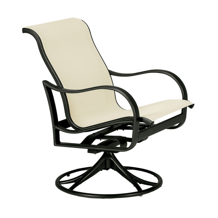 Shoreline Sling Low Back Swivel Rocker | California Patio | Outdoor ...