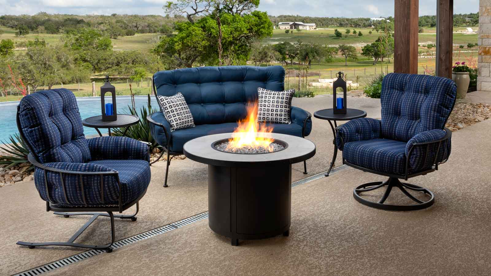 Urban Scale swivel Rocker and Spring base deep seating