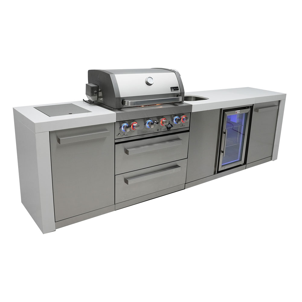 Mont Alpi 400 Deluxe Outdoor Kitchen & Outdoor Beverage Center