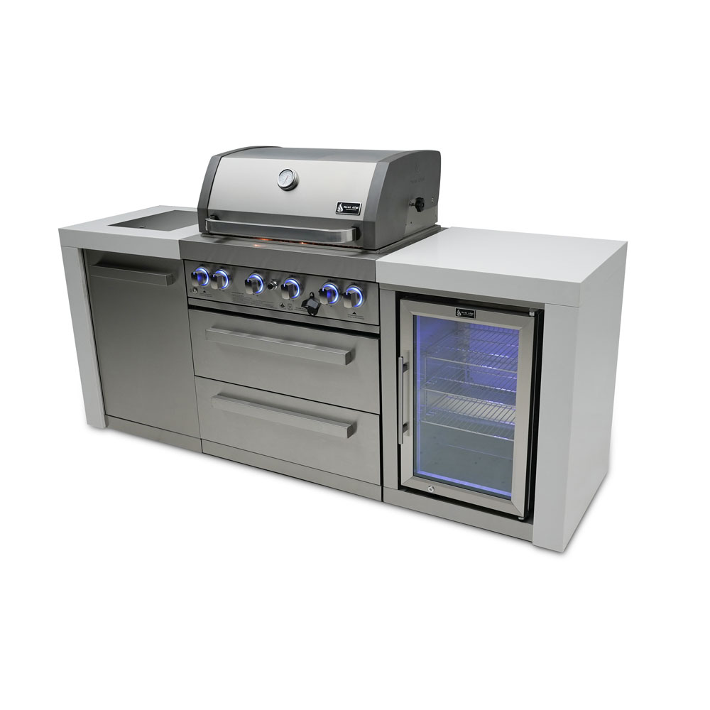 Mont Alpi 400 Deluxe Outdoor Kitchen & Refrigerator Cabinet